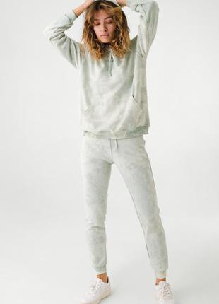 Спортивный костюм с худи цвета мятный мрамор colo6 фото