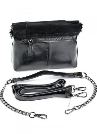 Женская кожаная замшевая сумка клатч кожаный   жіноча шкіряна сумочка2 фото