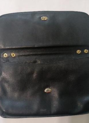 Винтажный кожаный клачь сумочка gs5 фото