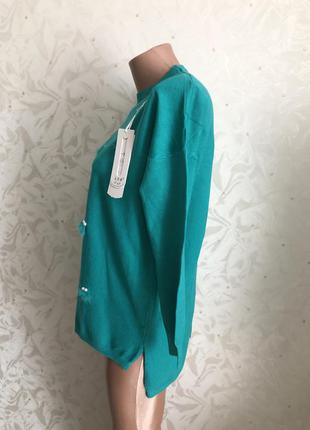 Шикарный модный  бирюза стильный марсала бордо свитер джемпер красивенный теплый модный стильный мех3 фото