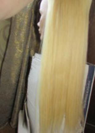 Тресс натуральне волосся на заколках 56см8 фото