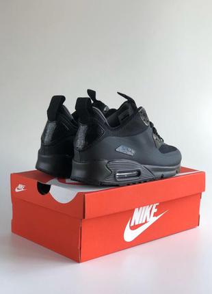 Nike air max mid winter 90 termo black кроссовки!!!3 фото