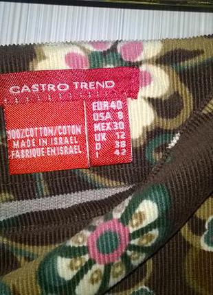 Вельветовая юбка израильской модной марки castro.2 фото