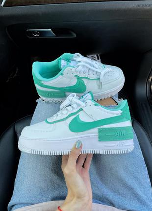 Кросівки air force shadow white green кроссовки5 фото