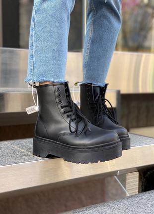 Черевики dr. martens jadon mono black ботинки