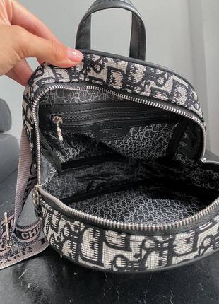 Рюкзак женский серый/черный (сумка, клатч, кошелек)7 фото