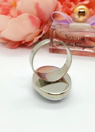 💍⛅️ стильное кольцо овал натуральный камень кахолонг5 фото