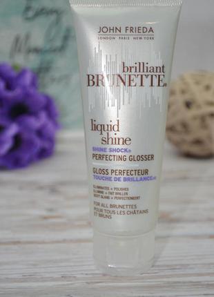 Глоссер  с эффектом иллюминации для темных волос john frieda brilliant brunette shine shock perfecti2 фото