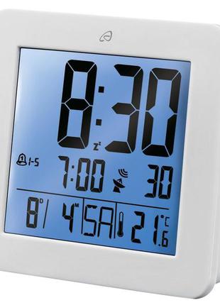 Радиоуправляемые будильник-часы-термометр auriol lcd дисплей со светодиодной подсветкой автоматичек2 фото