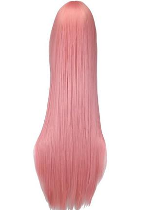 Перука рожевий довгий, перуку довге волосся рожеві, перуку 100 см2 фото