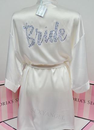 Дуже красивий ніжний весільний сатиновий халат від улюбленого бренду!3 фото