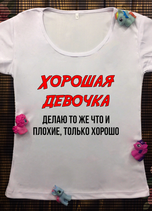 Женская футболка с принтом2 фото