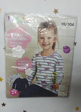 Набір з 2х шт реглан для дівчинки светр кофточка кофта футболка довгий рукав