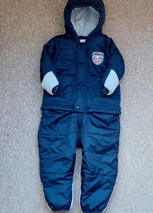 Теплый деми комбинезон avenue baby,рост 74-81 см (9-12 мес).