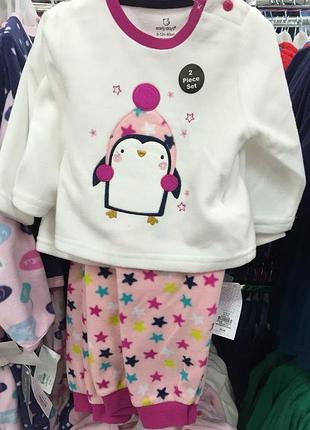 Піжама тепла на дівчинку фліс early days primark 4