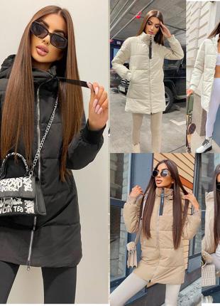 Куртка (капюшон съёмный) 
размеры: 42,44,46

цвет: черный, белый, бежевый