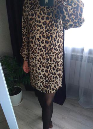 Леопардовое платье1 фото