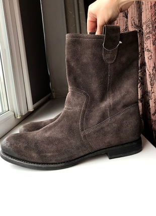 Новые стильные кожаные ботинки сапоги blackstone 29см-30см р.46 кожа нубук