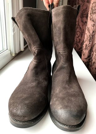 Стильные кожаные ботинки сапоги blackstone 29см-30см р.46 кожа нубук6 фото