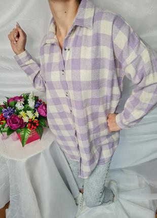 Тепла картата сорочка на байку