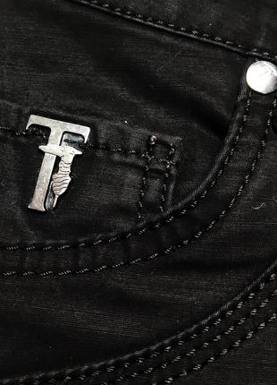 Черные женские зауженные джинсы trussardi оригинал8 фото