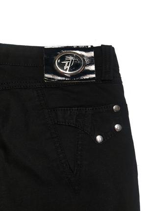 Черные женские зауженные джинсы trussardi оригинал7 фото