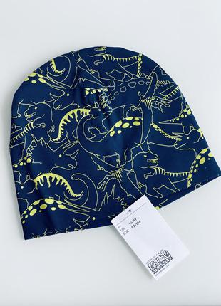 H&m комплект з динозавриками шапка + снуд на 1,5-4 рочки6 фото