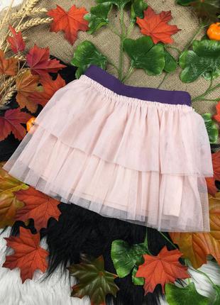 Розовая фатиновая юбочка на 2-3 годика1 фото