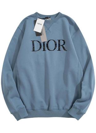 Свитшот dior с логотипом на груди