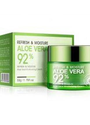 Крем для лица с алое вера 92% увлажняющий bioaqua aloe vera 92%