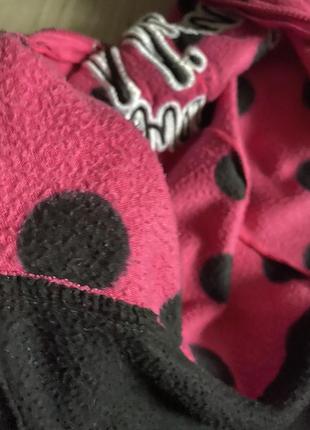 Классный комбинезон кигуруми пижама из флисе микки маус с капюшоном на молнии7 фото