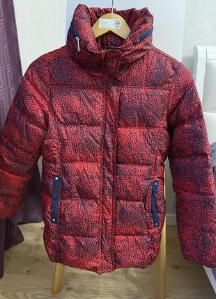 Пуховик tommy hilfiger, дитячий зимовий пуховик з капюшоном