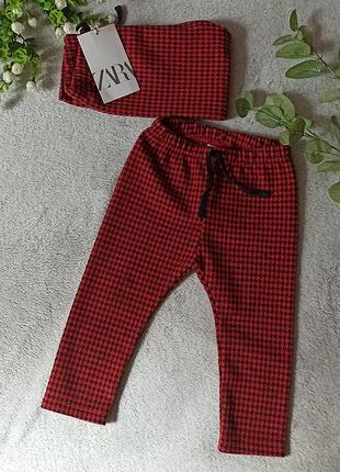 Теплі лосини для дівчинки 12-18-24 місяці від zara / лосіни теплі зара