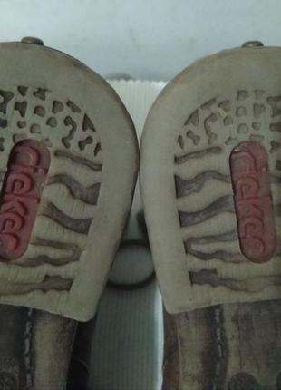 Зимние ботинки rieker р.39 ( стелька 24 см.)9 фото