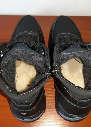 Ботинки мужские зимние черные7 фото