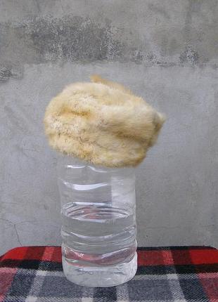 Шапка из натурального меха ретро