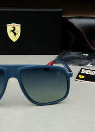 Окуляри в стилі ray ban ferrari чоловічі сонцезахисні сині з градієнтом поляризированые2 фото