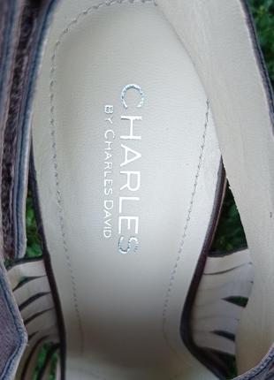 Кожа босоножки новые сандалии кожаные charles7 фото