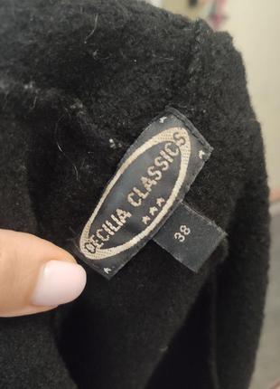 Пиджак жакет черный женский из 100% валеной шерсти, оригинал, германия4 фото