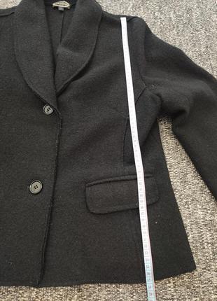 Пиджак жакет черный женский из 100% валеной шерсти, оригинал, германия6 фото