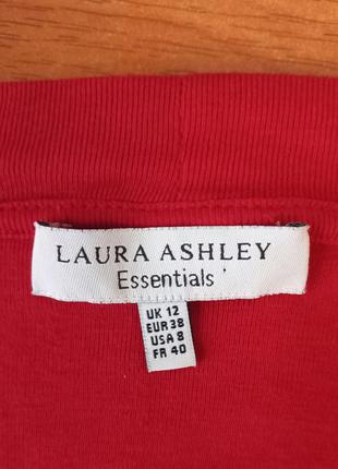 Лонгслив красный. бренд laura ashley. размер 12. 50% хлопок, 50% модал.4 фото