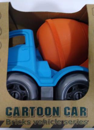 Бетономешалка cartoon car bricks vehicle series.