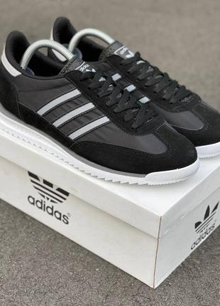 Мужские черно-белые замшевые осенние кроссовки adidas 🆕демисезоные адидас2 фото