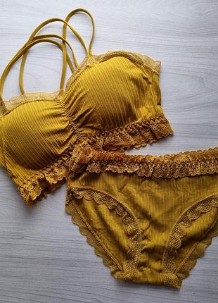 🇺🇦 яркий топ лиф бра + трусики (комплект)