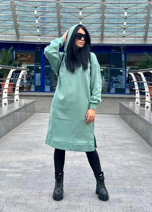 Платье-худи удлиненное 42-58 р-р