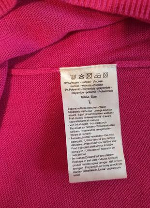 Тонкий  ярко-розовый, фуксия свитер bonita, размер l5 фото