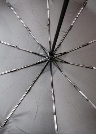 Зонт автомат с двойными спицами чёрный унисекс
