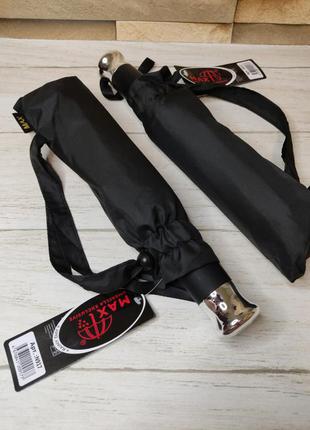 Зонт автомат с двойными спицами чёрный унисекс