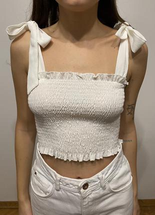 Топ с бантами