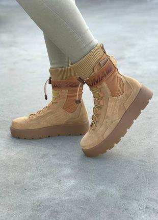 Puma x fenty scuba boot brown красивые женские ботинки пума коричневые1 фото